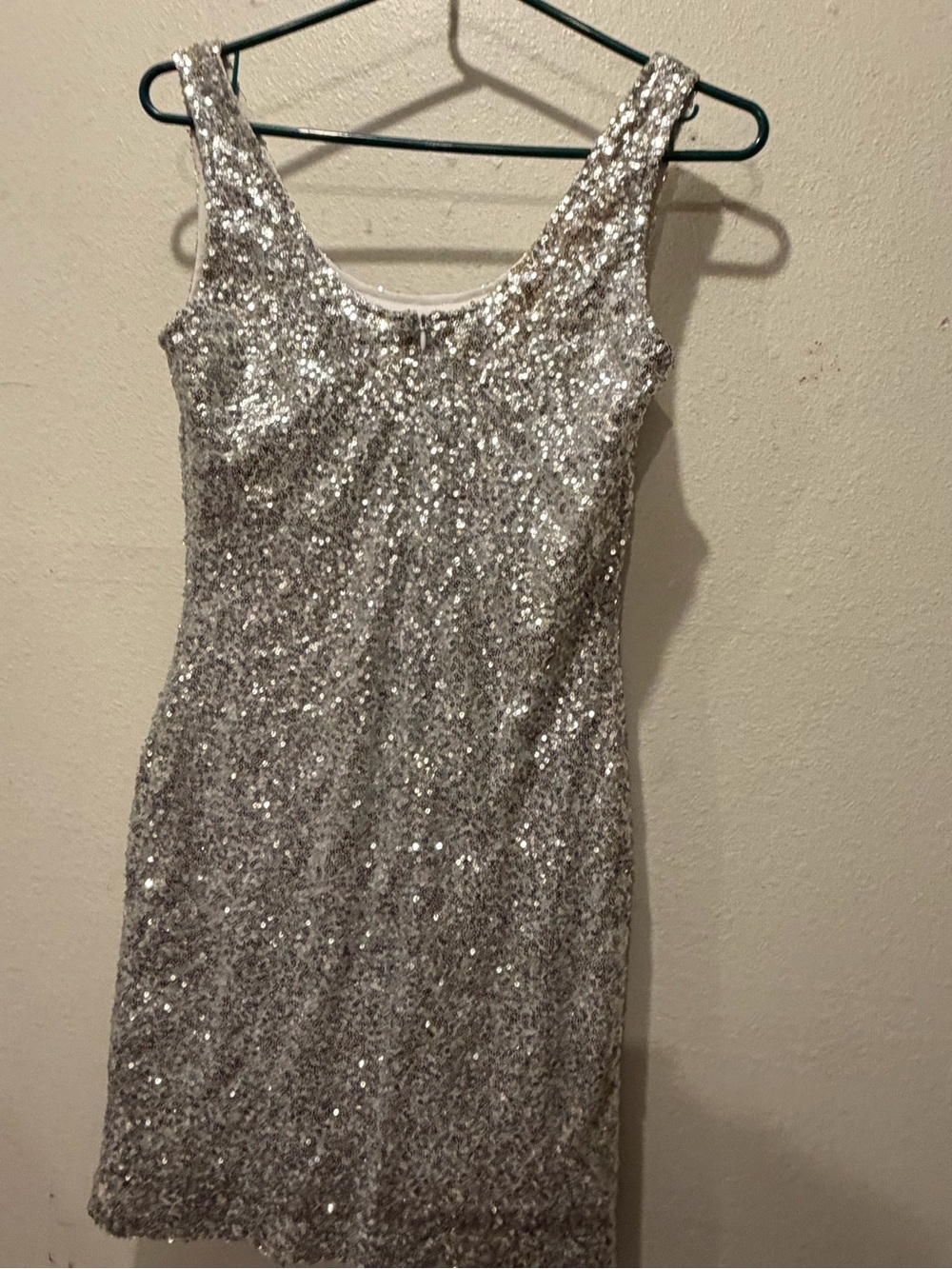 Sliver sparkles brand new mini dress